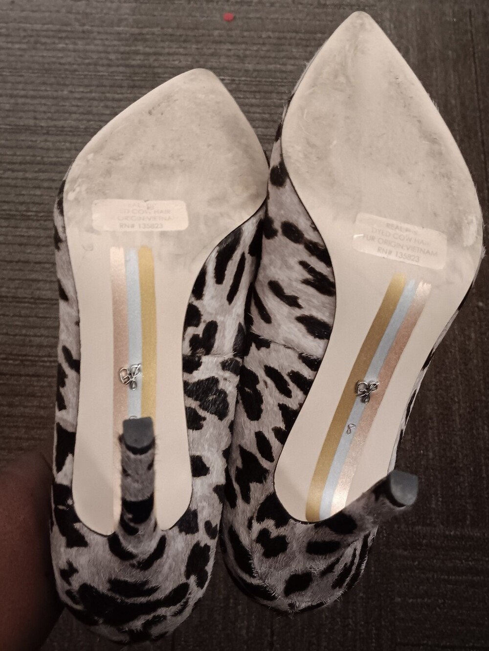Sam Edelman Hazel Cow Hair Leopard Print Pumps Heels Sz 8 - Picture 7 of 10